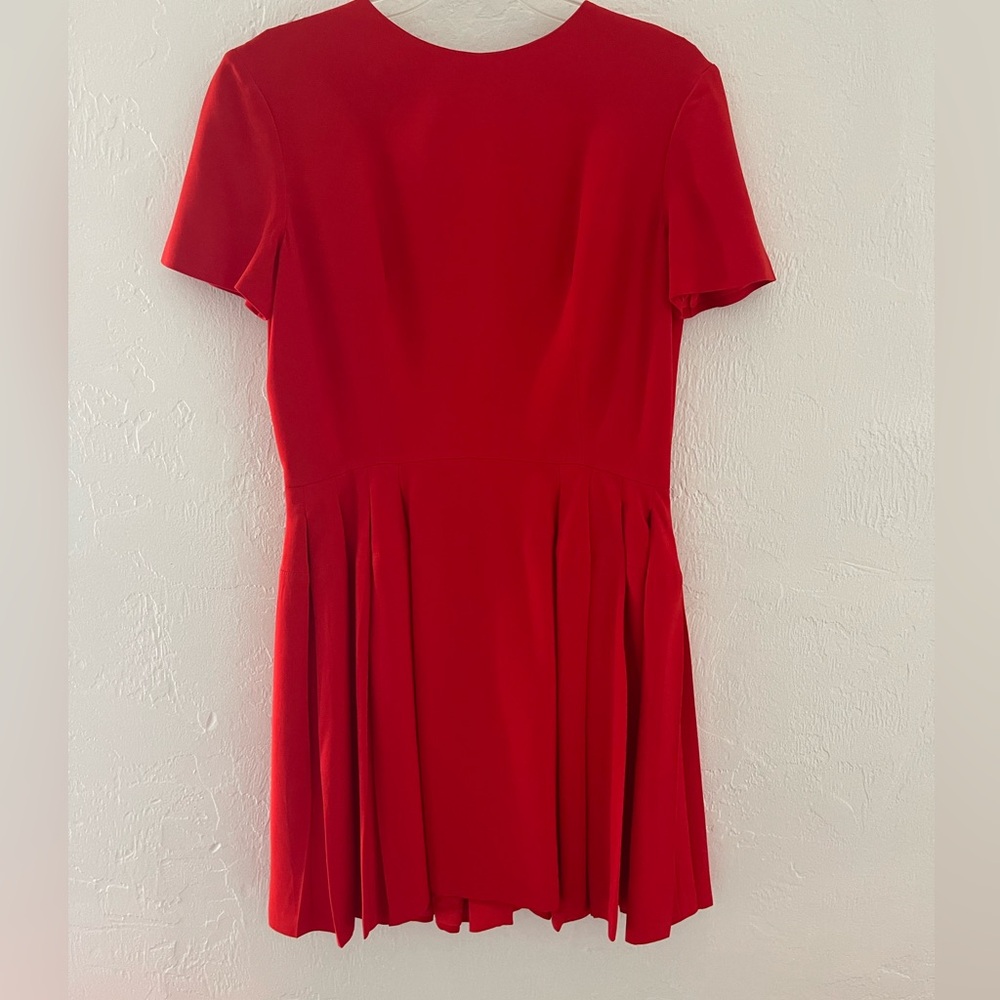 Alexander McQueen Vibrant Red Mini Dress